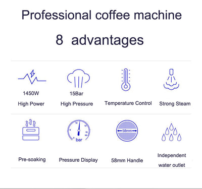 ITOP Espresso Semi-Automatic Coffee Machine