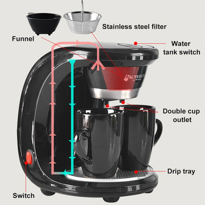 450W Household Electric Drip Coffee Maker