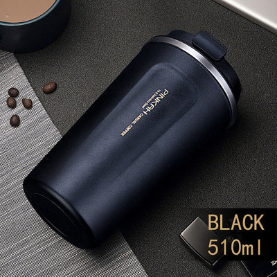 Black Travel Coffee Thermos